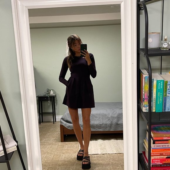 Deep purple Formal Dress With Pockets - Picture 4 of 5